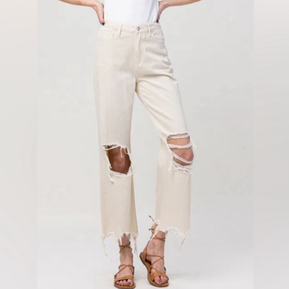 NWT Vervet Leslie 90s Vintage Crop Flare Jeans
